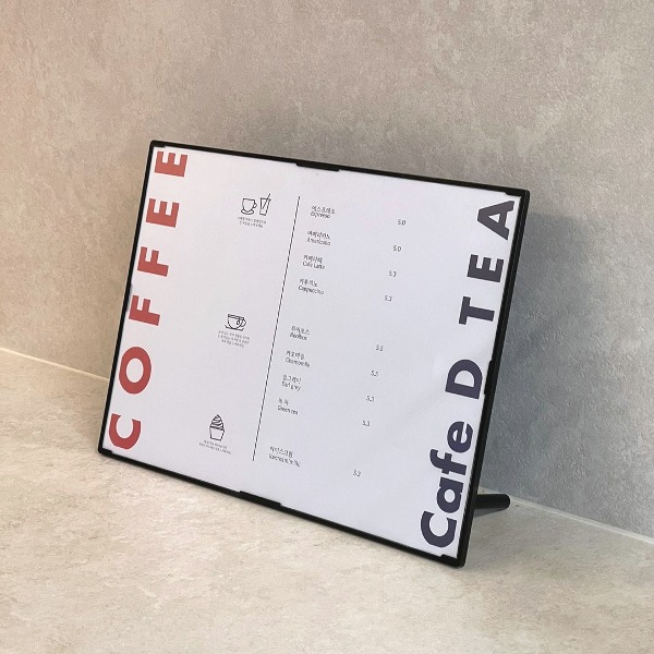 카페 메뉴판 만들기 미용실 식당 디자인 테이블 메뉴판 제작 인쇄